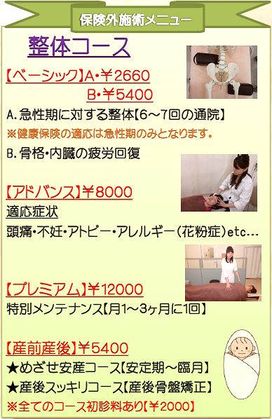 武蔵小金井駅、花小金井、小金井市、小平市、接骨院・整骨院・整体院、腰痛などは城西整骨院